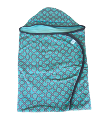 Omslagdoek newborn Retro klaver -oudgroen