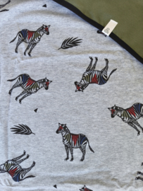 Multi deken Zebra-legergroen