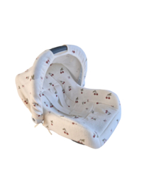 Maxi cosi bekleding met zonnekap Cherry