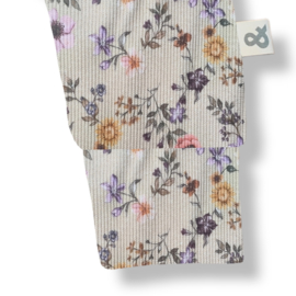 Broekje Flowers rib Sand