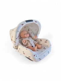 Maxi cosi bekleding met zonnekap Cherry