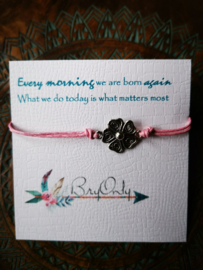 Verstelbare Wish bracelet flower