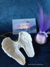 Cadeaupakketje Engelvleugels met Amber blokje