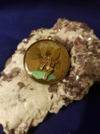 Elfje met echt klavertje 4 en Chrysopraas
