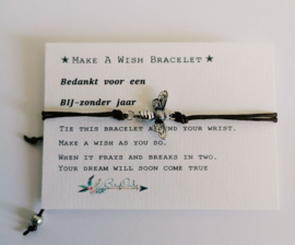 Verstelbare Make A Wish Bracelet | BIJzondere | Juf en meester