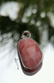 Rhodochrosiet hanger gefacetteerd geslepen