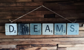 Hangbord Scrabble letters - Dreams