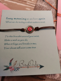 Verstelbare Make A Wish Bracelet Mandala | Follow your dreams