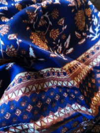 Ibiza Dress one size fits all | Wikkeljurk | sari |  donker blauw