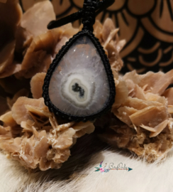 Macrame pendant Pure | kwartskristal