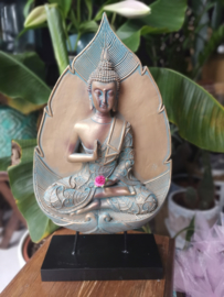 Thaise Boeddha Koper & Groen - Lotus Verlichting