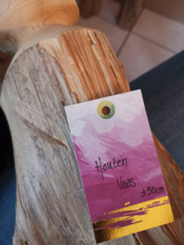 Houten Vaas 50 cm