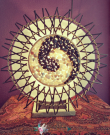 Spiraal Rotan lamp Yin Yang