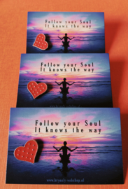Follow your Soul, It knows the way | pin/speldje