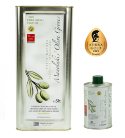 Olijfolie Super Extra Vierge 5 liter gratis verzending 250ml olijfolie!
