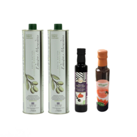 Combinatie Olijfolie Manolakis 2 x 750ml en 2 x Balsamico 250ml Mix