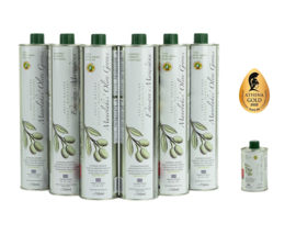 Olijfolie Super Extra Vierge 6 x 750 ml (blik) gratis verzending en gratis 250ml olijfolie