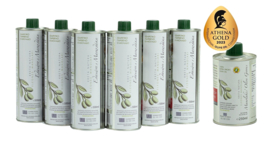 Olijfolie Super Extra Vierge 6 x 500 ml (blik) gratis verzending en gratis 250ml olijfolie