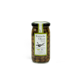 Giftset 500 ml olijfolie Manolakis met 250 ml Balsamico en 285 gr olijven