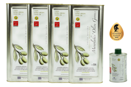 Olijfolie Extra Vierge 4 x 5 liter gratis verzending 250ml olijfolie!