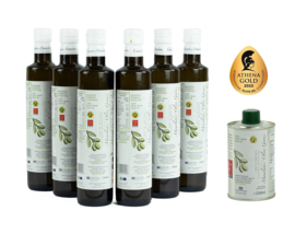 Olijfolie Super Extra Vierge 6 x 500 ml (fles) gratis verzending en gratis 250ml olijfolie