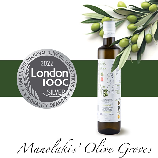 Silver award olijfolie Manolakis Londen