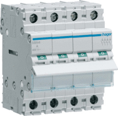 Hager SBN440 - lastscheider 4-polig hoofdschakelaar 40A