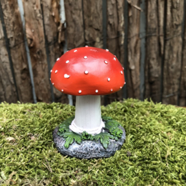 Polyester paddenstoel H 7 cm