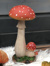 Polyester paddenstoel H 25 cm