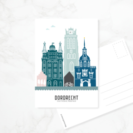 Ansichtkaart Dordrecht - kleur