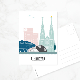 Ansichtkaart Eindhoven - kleur
