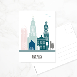 Ansichtkaart Zutphen - kleur