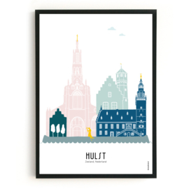 Poster Hulst in kleur  - A4 | A3