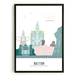 Geboorteposter Boston- Cato