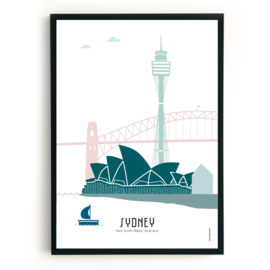 Poster Sydney in kleur