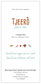 Geboortekaartje Herfst - Tjeerd