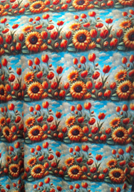 Textile Center jersey viscose bloem