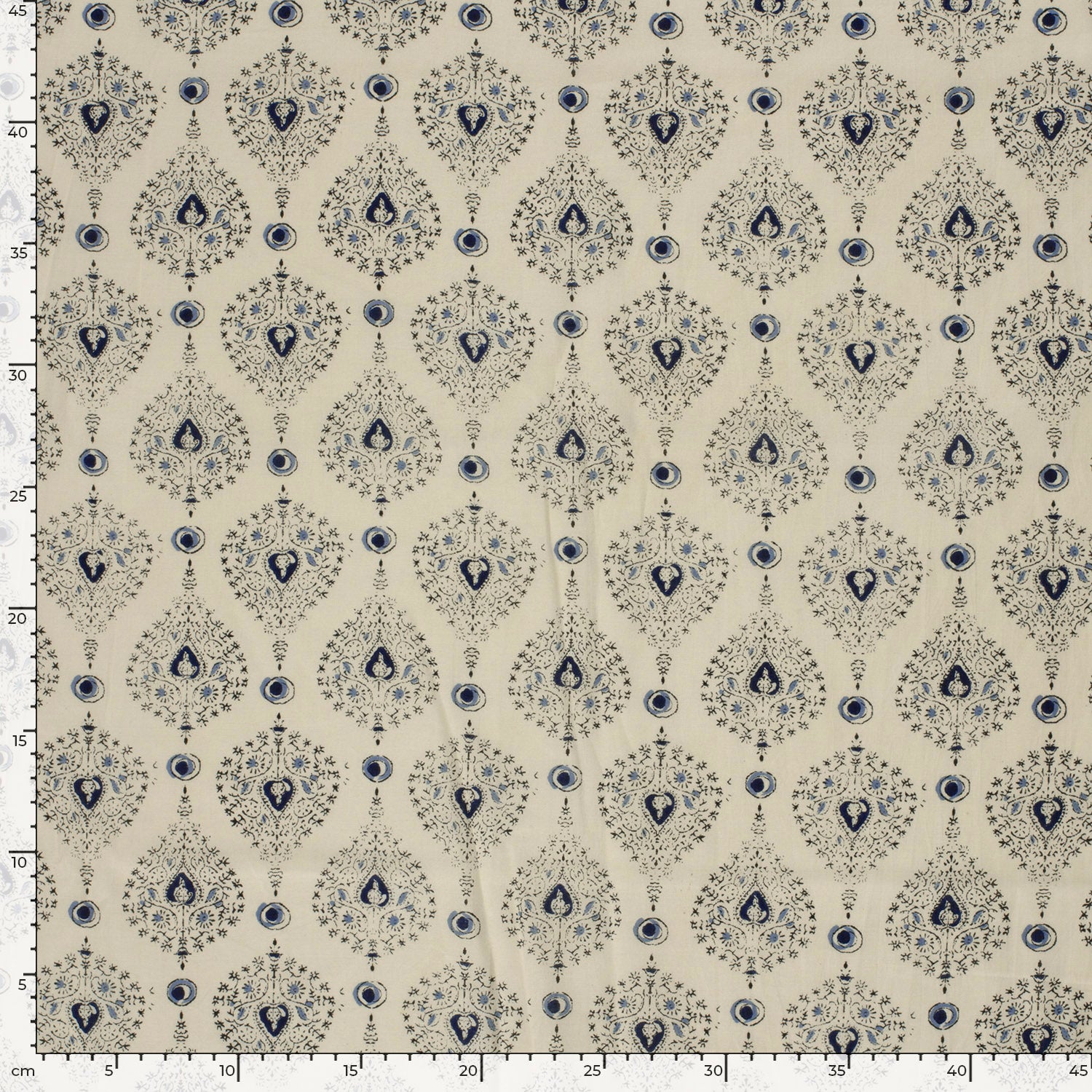 Nooteboom voile katoen abstract beige