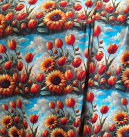 Textile Center jersey viscose bloem