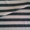 Tricot streep zand/antraciet -