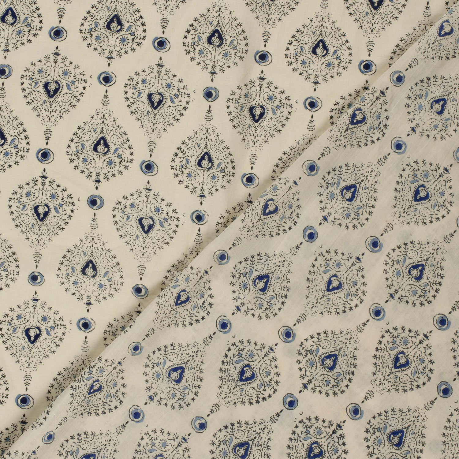 Nooteboom voile katoen abstract beige