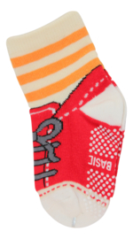 Sokjes met grip rode schoentjes