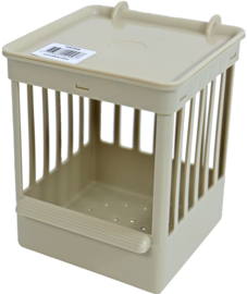 Boon nestkast plastic met haakjes, beige.