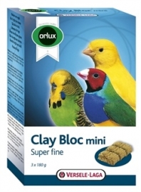 ORLUX KLEI BLOK MINI KANARIE/PARKIET/TROPISCHE VOGELS 540 GR