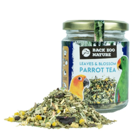 Back Zoo Nature Parrot Tea Leaves & Blossom