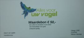 Waardebon € 50,-