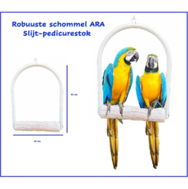 Vogel Schommel Met Slijtstok 30cm