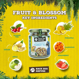 Back Zoo Nature Parrot Tea Fruit & Blossom
