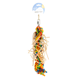 Shreddy hanger met leder & sisal
