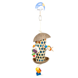 Forage coco & bamboe koker meerkleurig